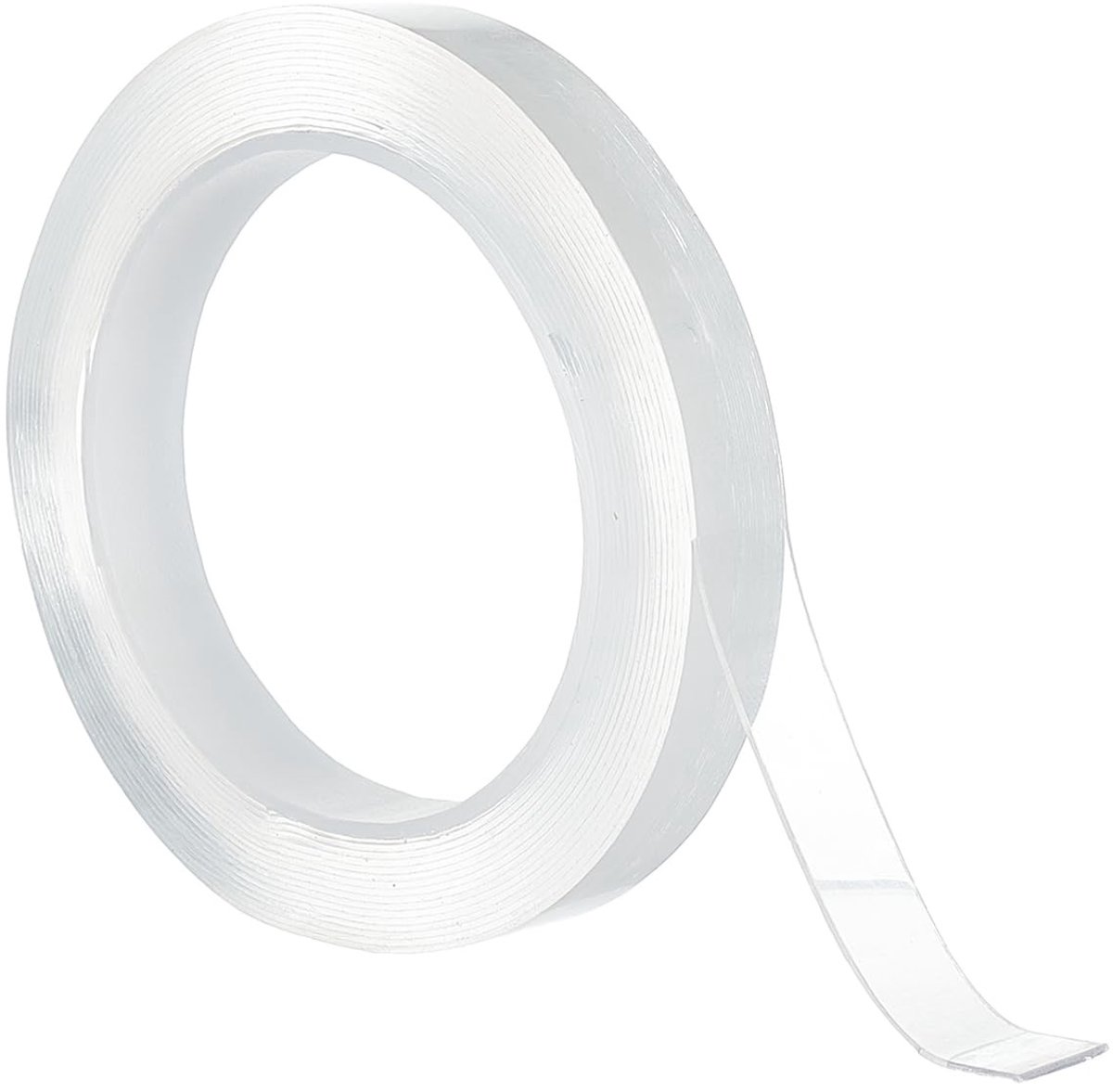 Dailygoods- Gordijnglijband 4 m - Transparant Acryl - Anti-veterband - Plakband voor Gordijnrails - Glijband voor Gordijnen - 1,5 cm Breed - Gordijnband