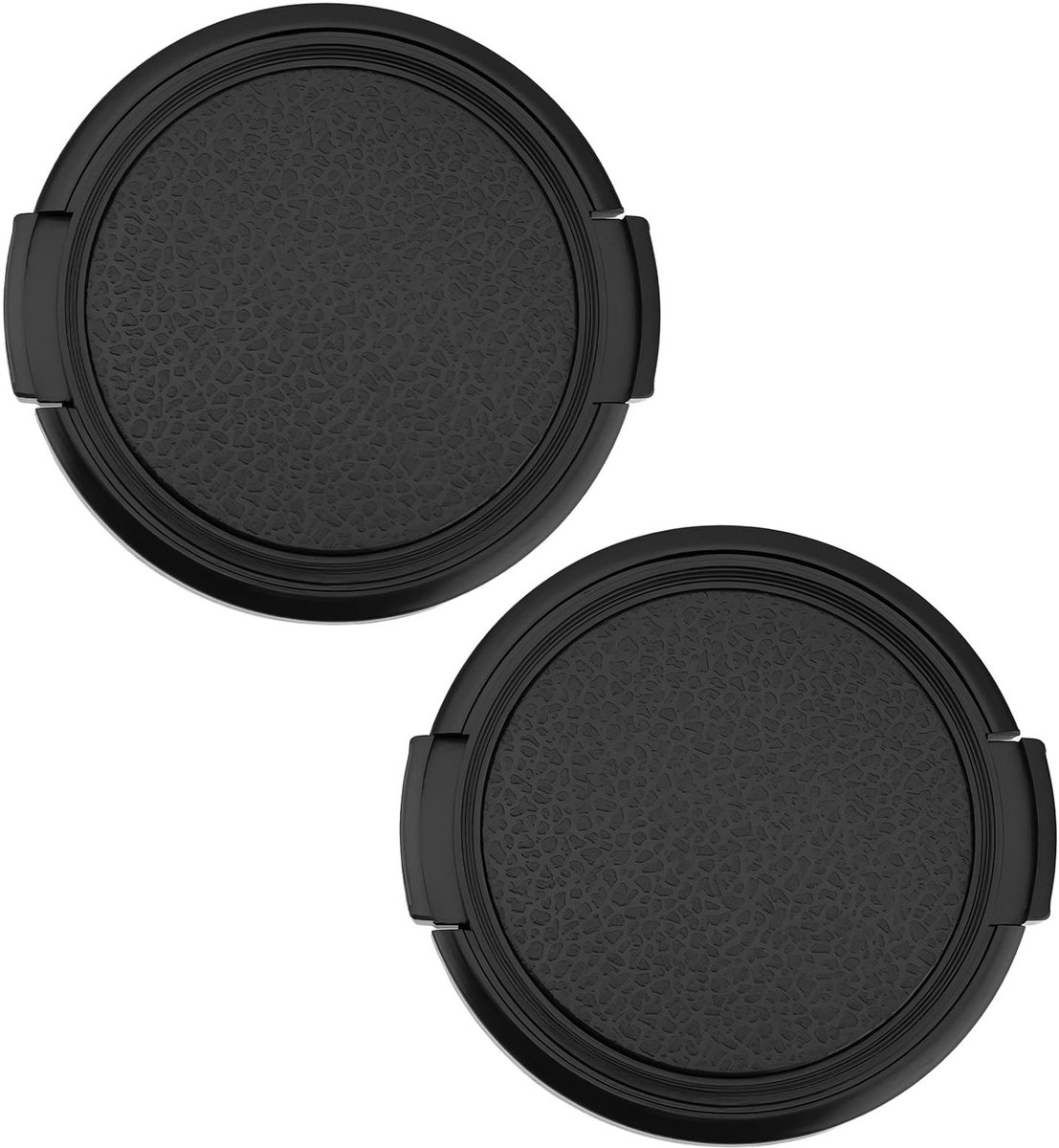 Dailygoods - 2 Stuks Lensdop 55 mm met Zijknijpsluiting voor Camera