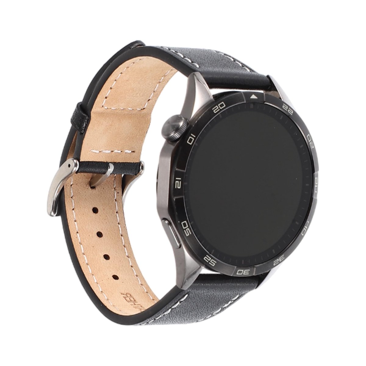 Dailygoods- Horlogeband Rundleer - 20 mm - Vochtbestendig - Duurzaam - Voor Heren/Dames - Snelsluiting - Lange Levensduur - Horlogebandje