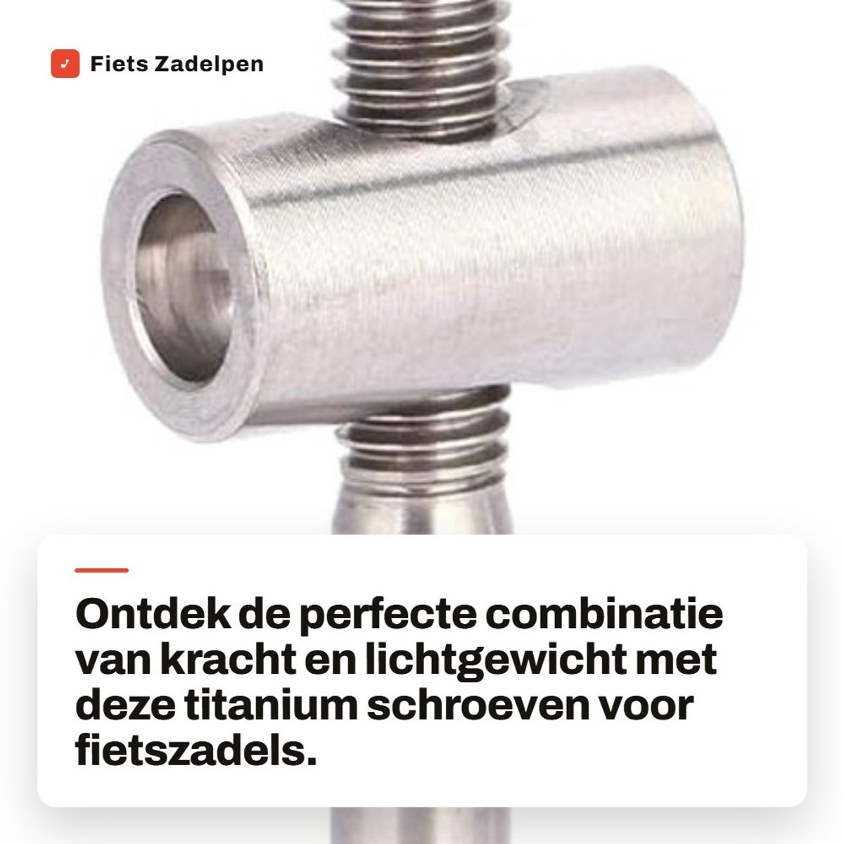 Dailygoods- Fiets Zadelpen Schroef Titanium - Zadelpen Bouten - Vaste Bout - Lichtgewicht - Oxidatiebestendig - Hoge Stabiliteit