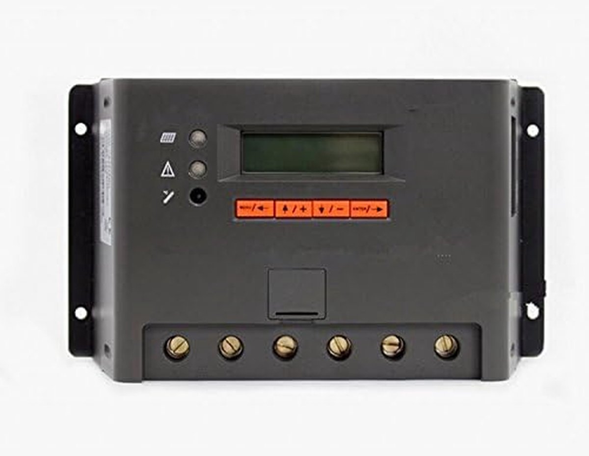 Solar Laadregelaar - PWM Controller - Energie Beheer - Automatische Spanning - 60 Ampere - Zwart
