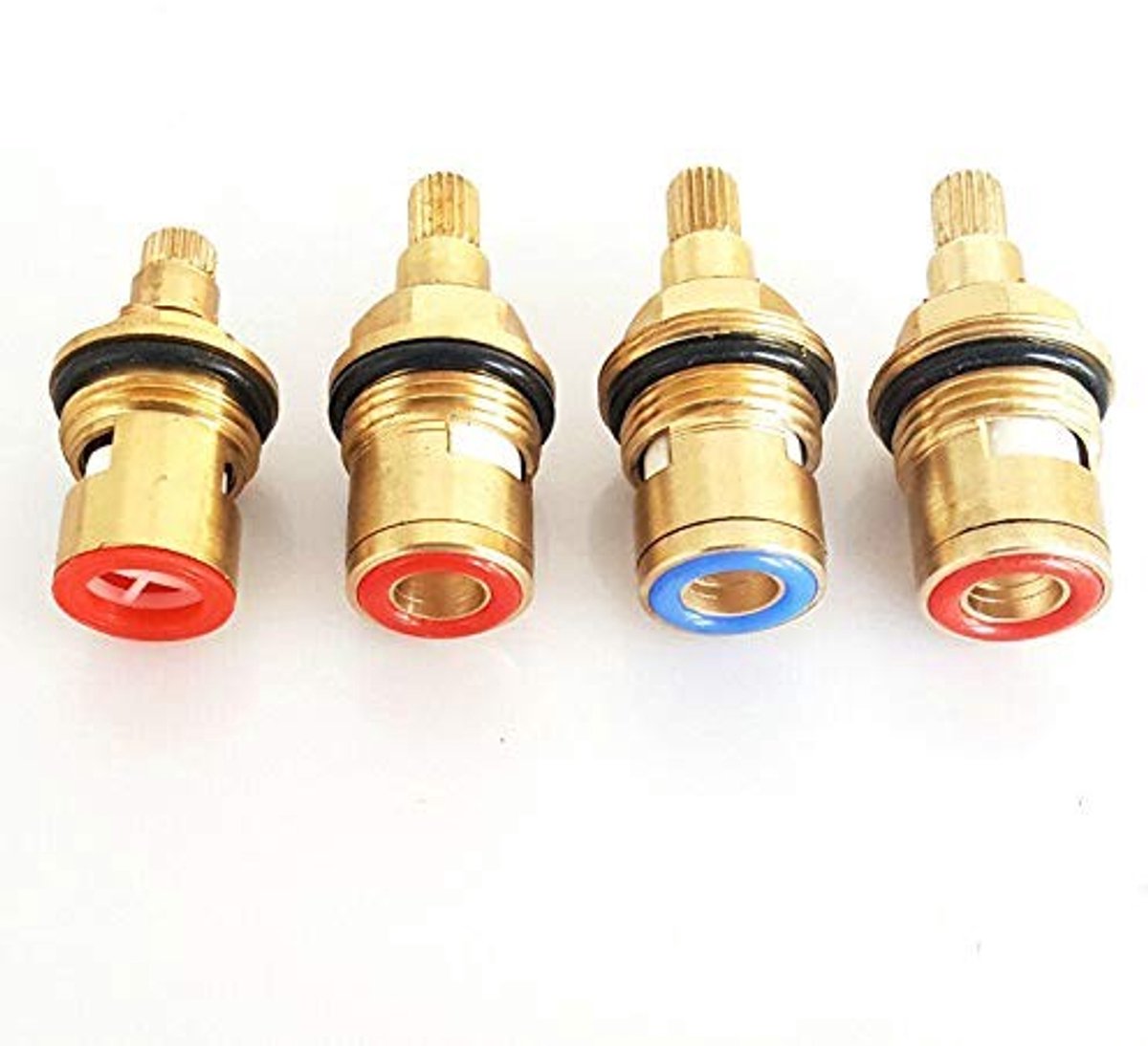 Dailygoods- Kraan Cartridge Keramisch - Vervanging Ventiel - Messing - Geschikt voor Keuken/Badkamer - 20 Versnellingen - Koper en Keramiek - Kraanventiel