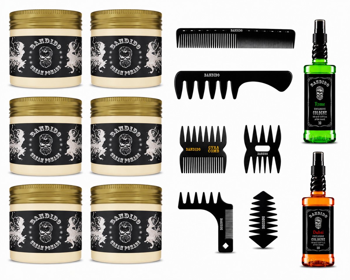 Bandido Cream Haar Wax Pomade 125ml 6 stuk