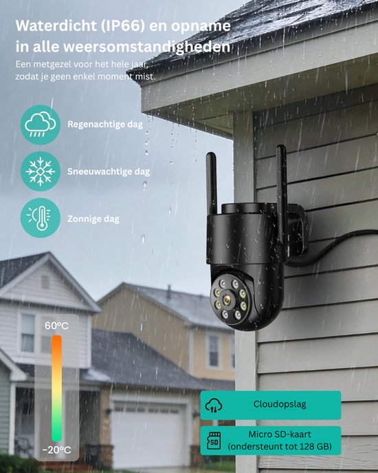 Zavio® 5G WiFi Beveiligingscamera - Binnen Camera Huisdier Camera - Huisbewaking - Zwart van Zavio — afbeelding 3