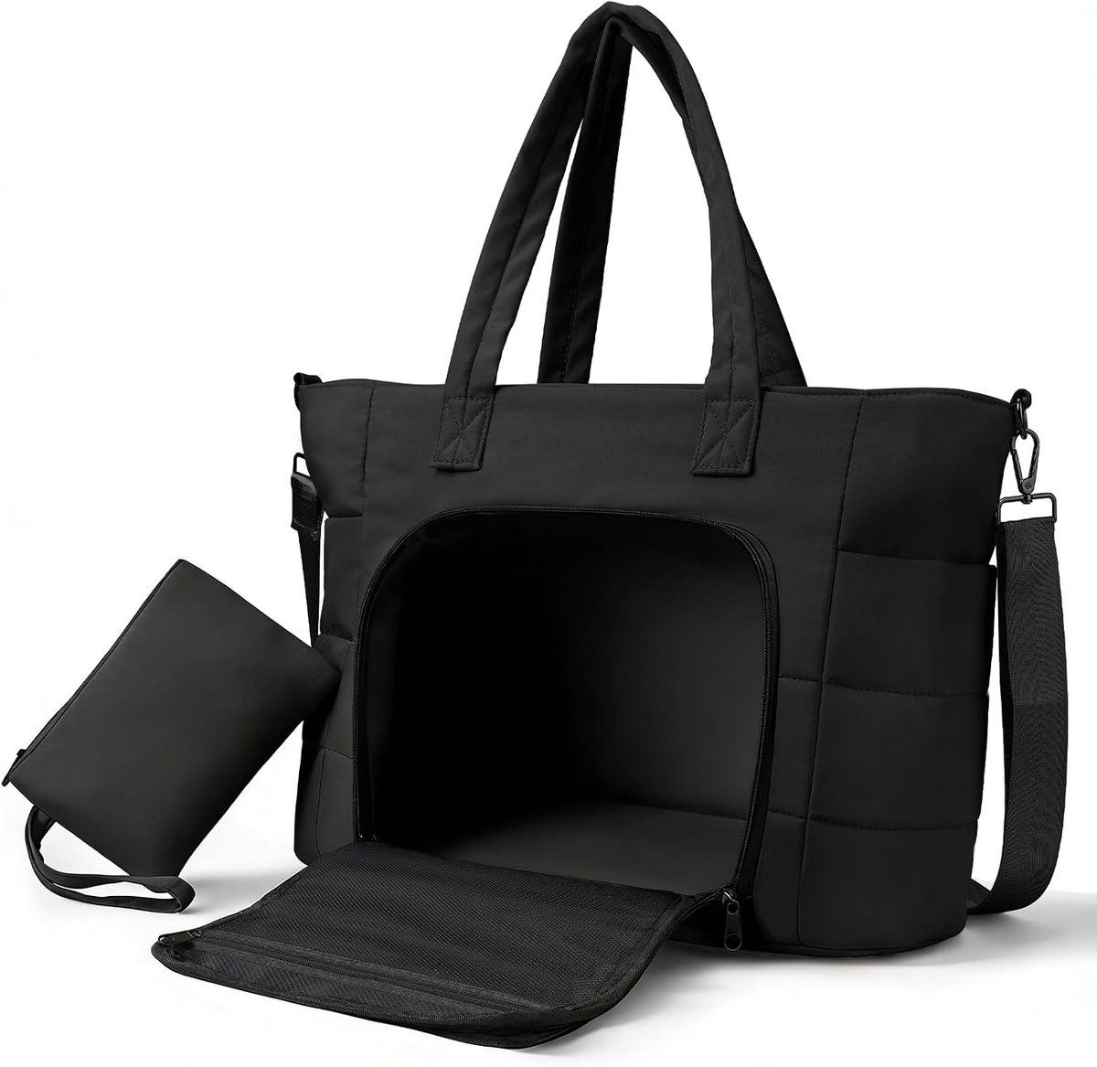 Laptoptas 15.6 Inch - Geïsoleerd lunchcompartiment - Zwart - Perfect voor werk en reizen - ShopVlot