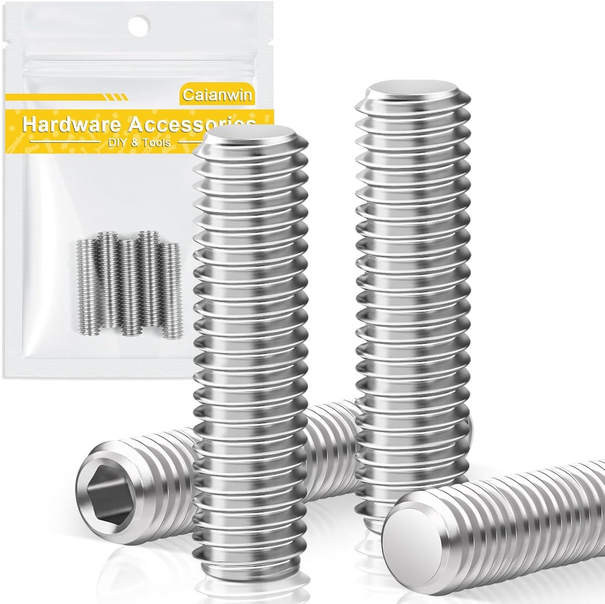 Magnetische schroeven M6 x 5 mm - roestvrij staal - sterke grip - ideaal voor deurhandvatten - ShopVlot