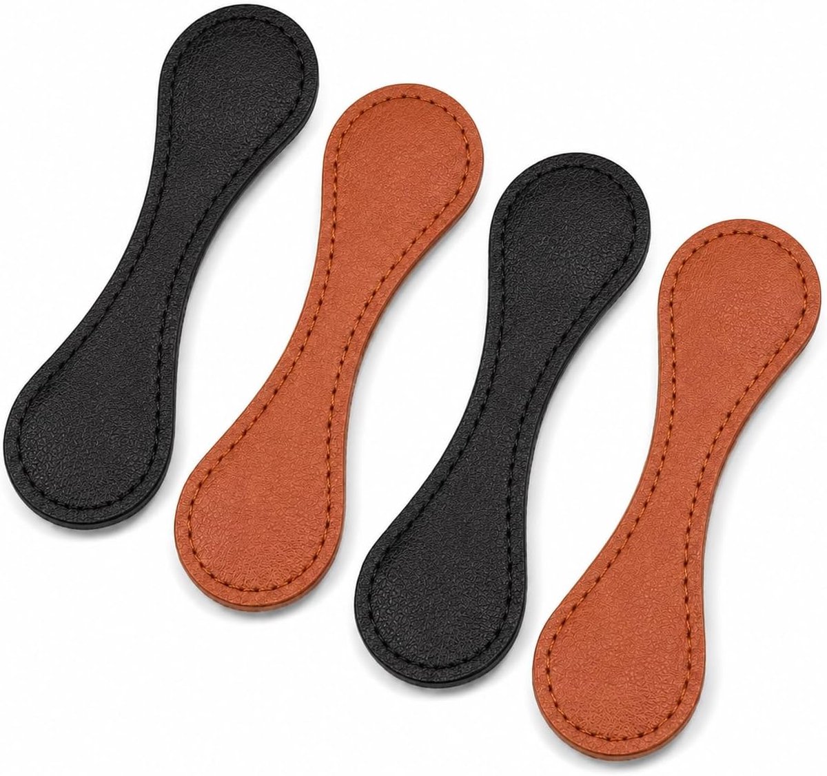 Magneetclips set van 4 - zwarte en bruine - sterke grip - ideaal voor handdoeken en broekzomen - ShopVlot