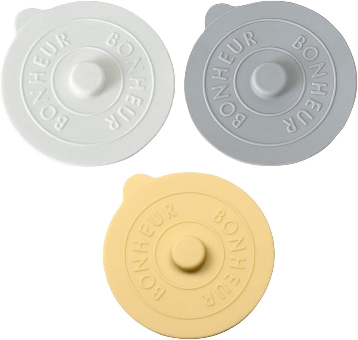 Siliconen deksels 3 stuks - food-safe silicone - hittebestendig - perfect voor drankjes - ShopVlot