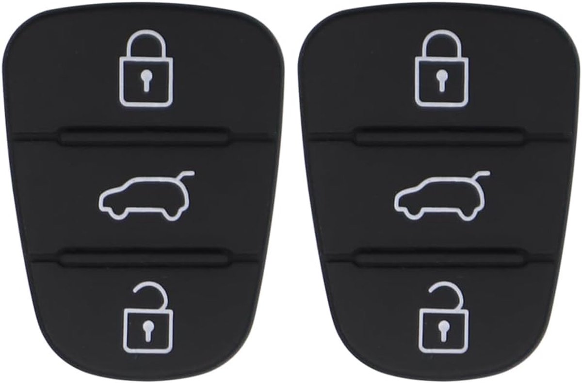 Autosleutel toetsenbord 3-toetsen - rubber - vervangbaar - compatibel met Kia en Hyundai - ShopVlot