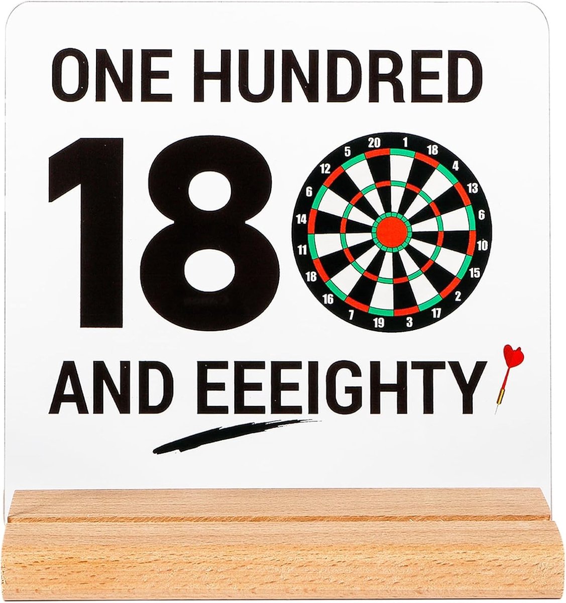 Decoratieve Dartaccessoires van Acryl met Houten Stand, Perfecte Verjaardagscadeaus voor Dartliefhebbers en Darts Thema Decoratie