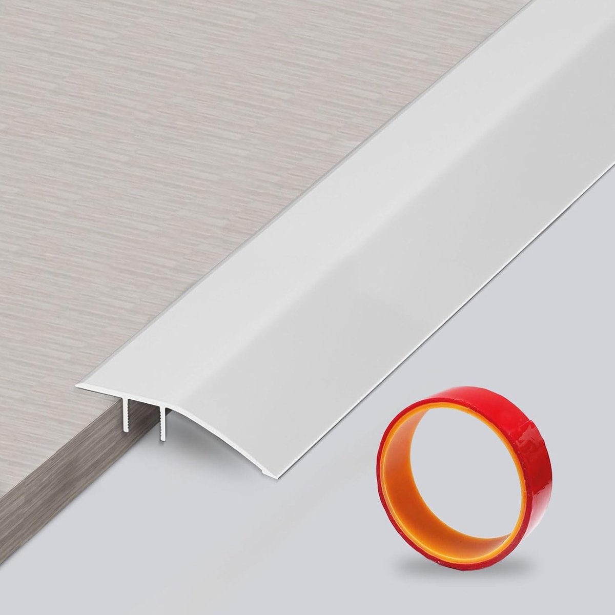 Vloerovergangsstrip 0.9 m x 43 mm - Aluminium - Hoogte 5-12 mm - Waterdichte drempel voor naadloze verbindingen - ShopVlot