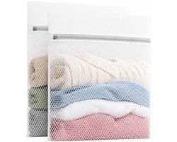 BOTC Waszakken - 60x90cm Waszak Groot - 1 Set van 2 - Bescherm je Wasgoed en Wasmachine - Wit