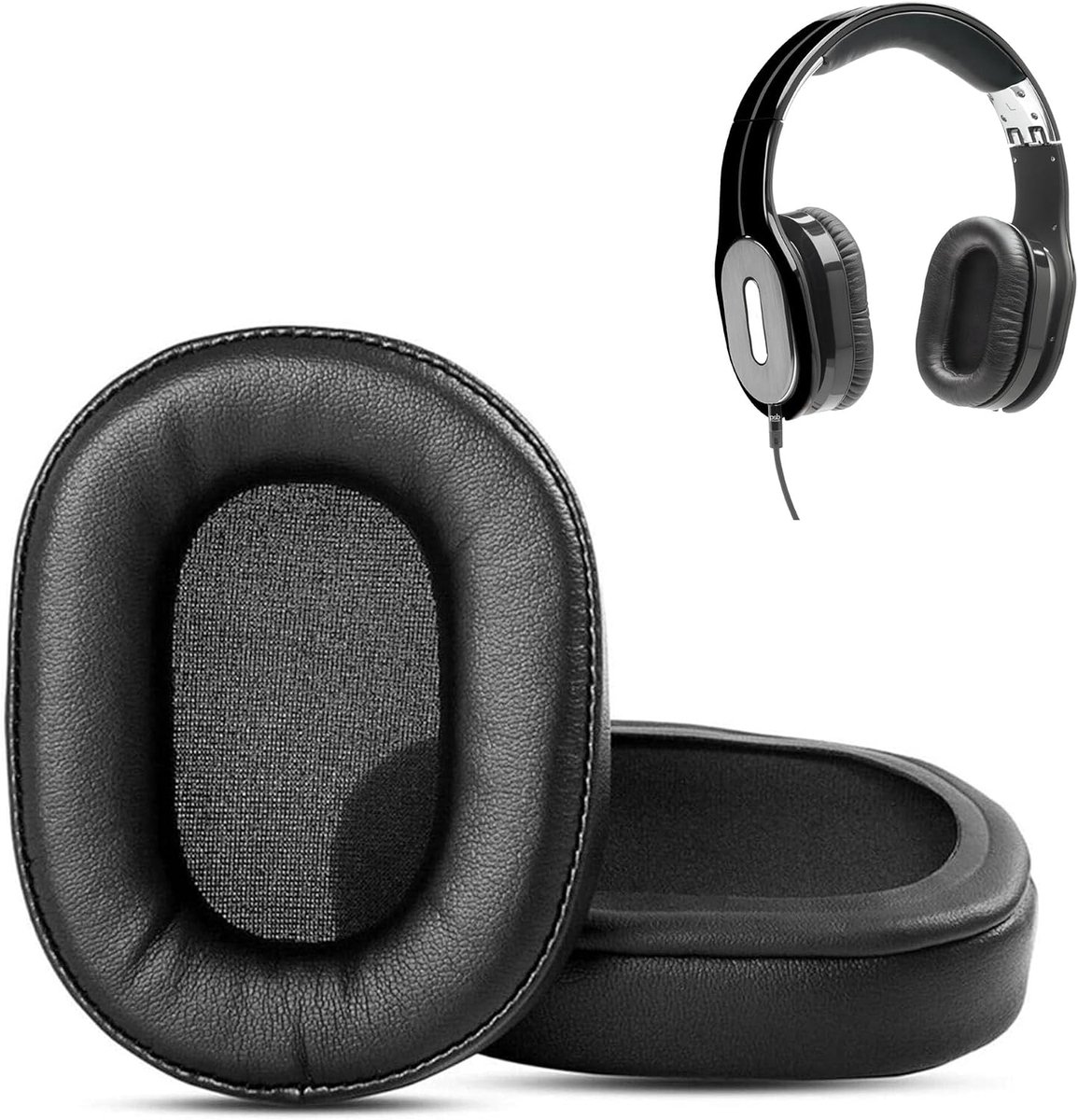 Ear Pads Compatible with PSB M4U1 M4U2 Headphones Ear Pads Replacement Pad (Softer Leather/High Density Foam) - ShopVlot
