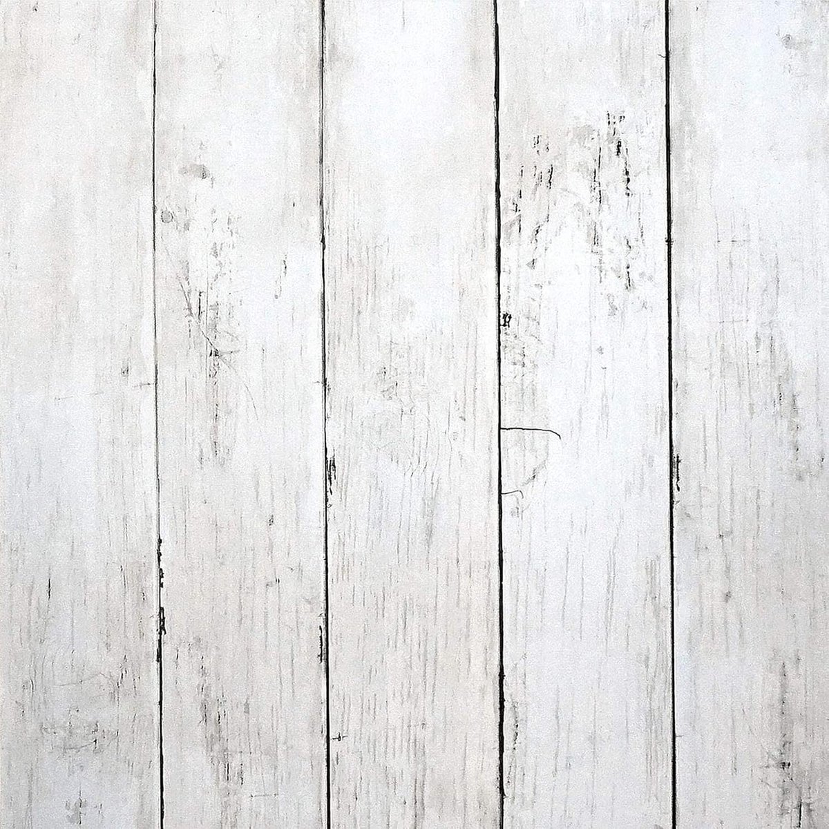 CiCiwind Self-adhesive wallpaper with wood look, 44 cm x 15 m, furniture film, self-adhesive, white with wood stripes - ShopVlot
