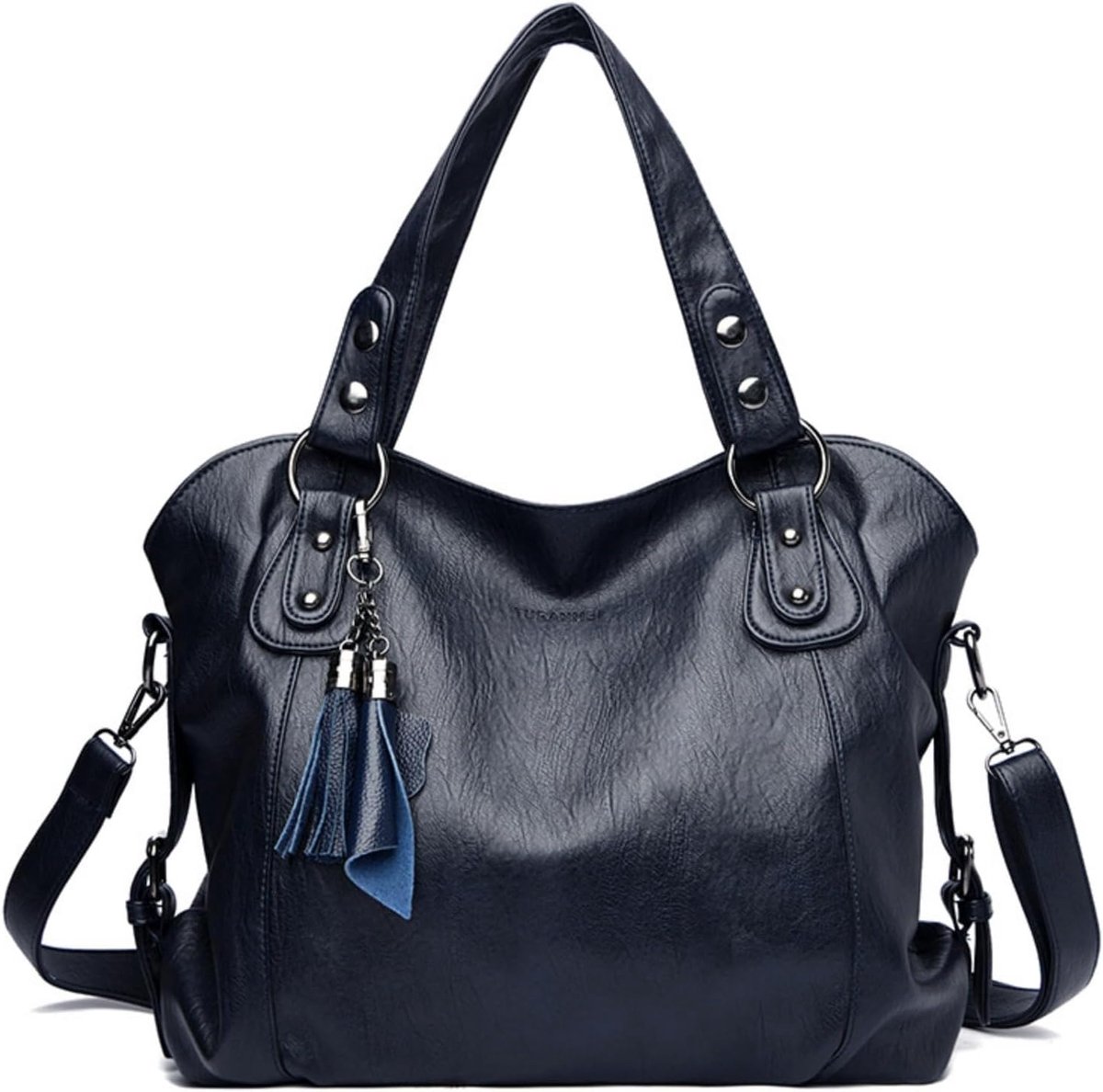 Soft PU Leather Tote Bags For Women Travel Work Handbags Minimalist Leisure Crossbody Bags Satchel - ShopVlot