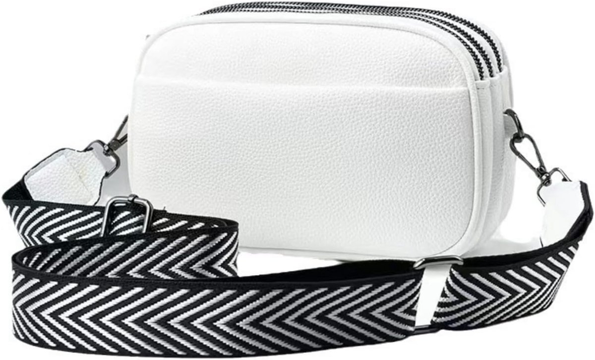 3 Layer Small Crossbody Bags for Women Wide Belt Minimalist Shoulder Bags for Travel Fashion Handbag and Purses - ShopVlot