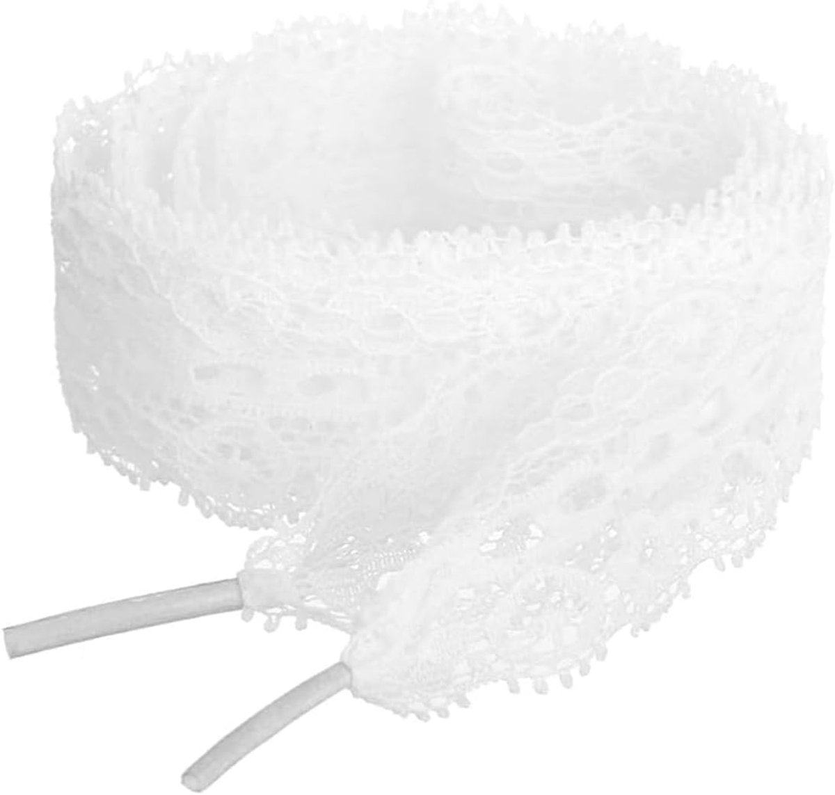 2 Pairs Women's Shoelaces, White, Hollow Laces, Flat 120 cm, Woven Laces for DIY Ballet Style, Cute Girls Accessories - ShopVlot