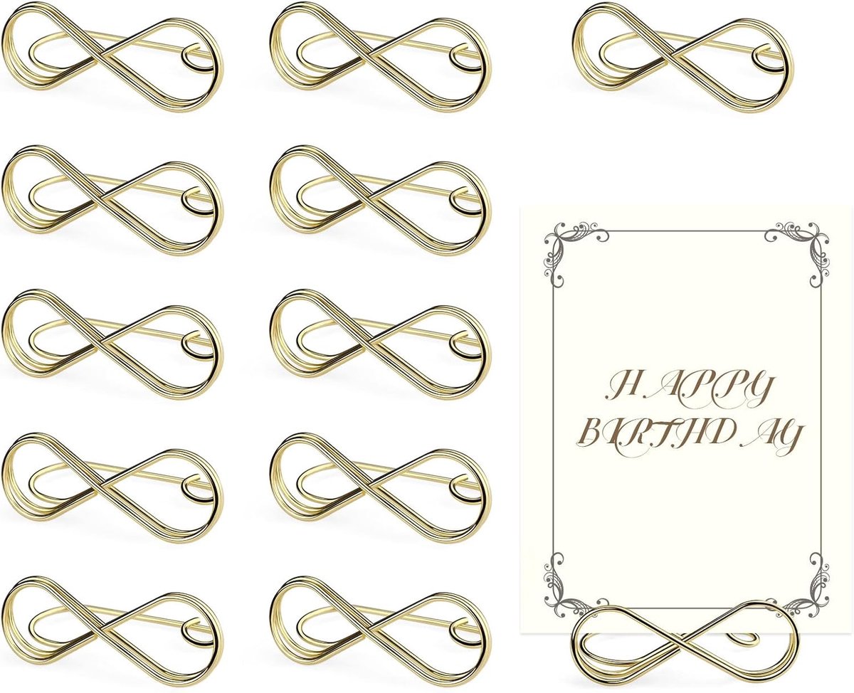 LELE LIFE Set of 12 Table Number Holders Stands,Wide Base Place Card Holders,Table Board Photo Photo Holder Menu Memo - ShopVlot