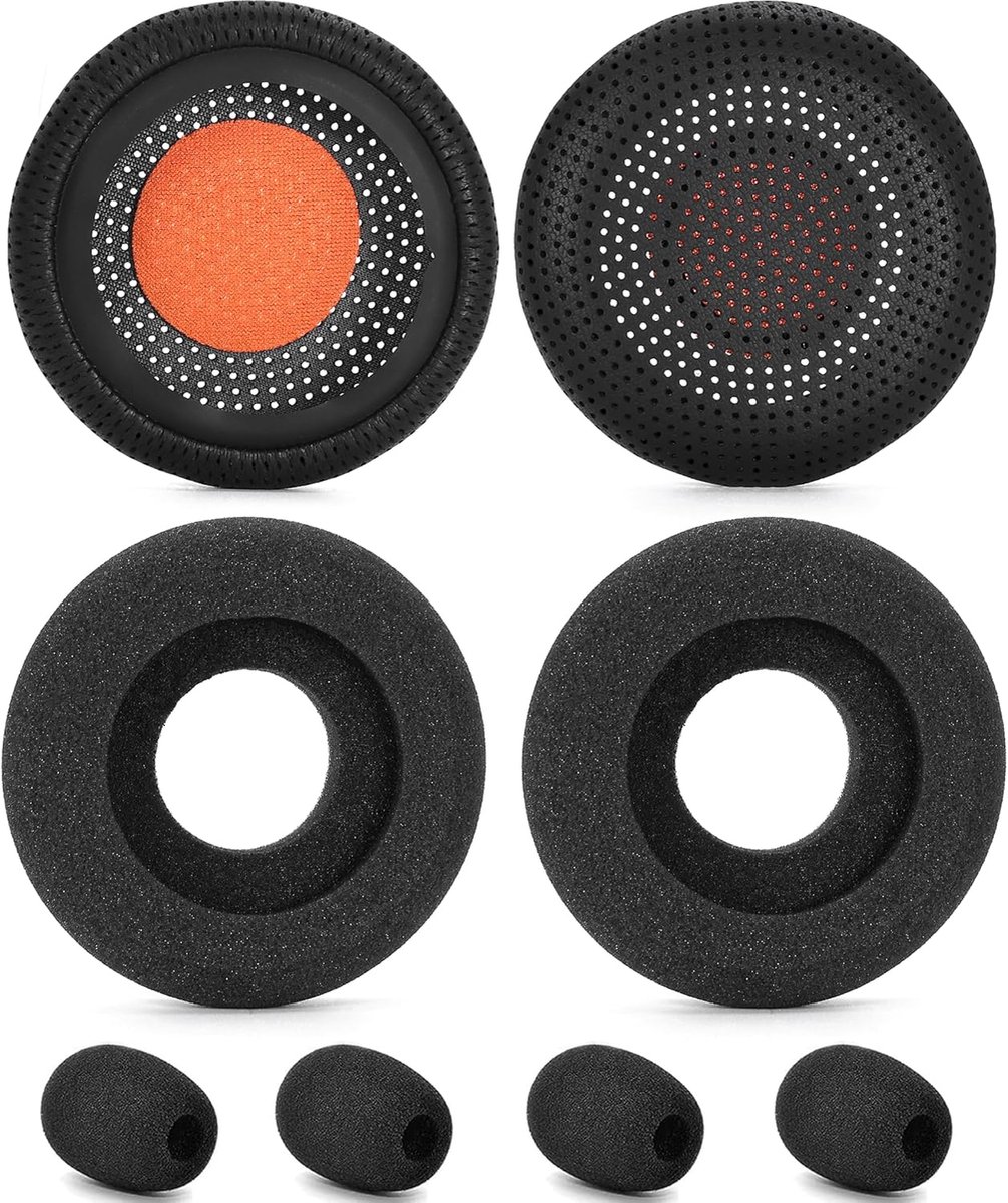 Ear Pads & MIC Foam More Round Holes Designs - Replacement Cover Compatible with Plantronics Blackwire C420 C310 C320 - ShopVlot
