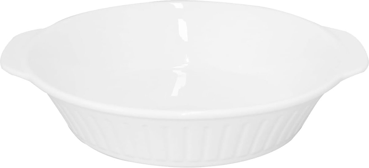 Tarteform Quiche Mould Ceramic with Handles, Diameter 20.3 cm, Round Fruit Cake Mould, Baking Mould for Pie Quiche - ShopVlot