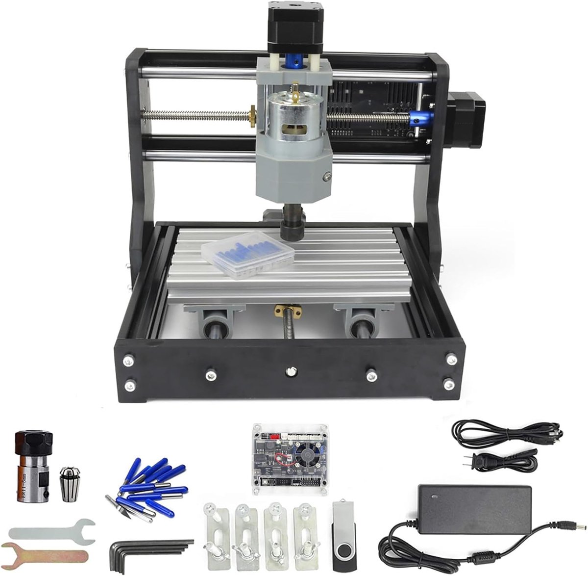 RATTMMOTOR CNC milling cutter 1610 Pro engraving machine 3 axes GRBL scattering ER11 engraving machine for wood PVC - ShopVlot