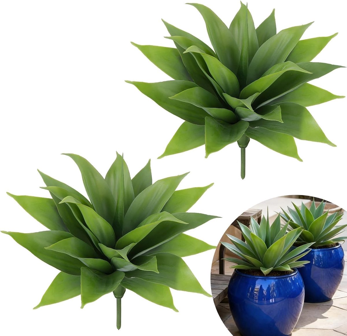 Realistische Kunstmatige Agave in twee Stukken - ShopVlot