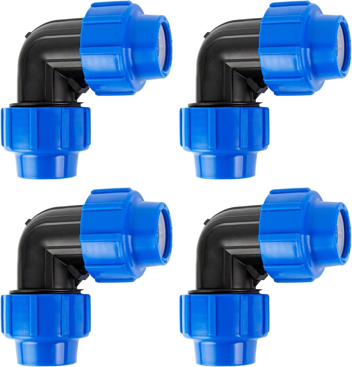 PE pipe 25 mm screw connection PP fitting angle L-piece: pipe connector for direction change of the supply pipe - ShopVlot