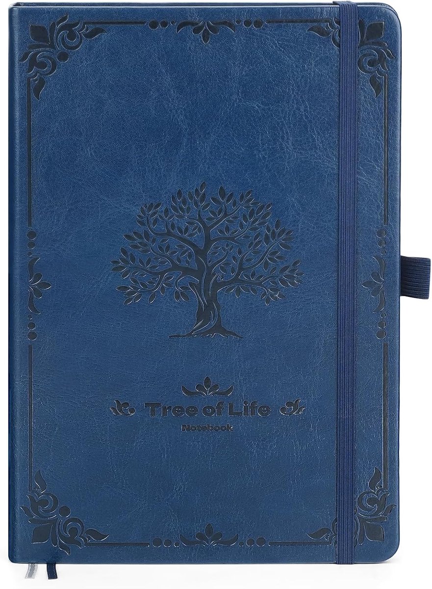 Adult Diary PU Leather Cover Beautiful Notebook Lined with Inner Pocket and Label Paper Hardcover Vintage Journal 320 - ShopVlot