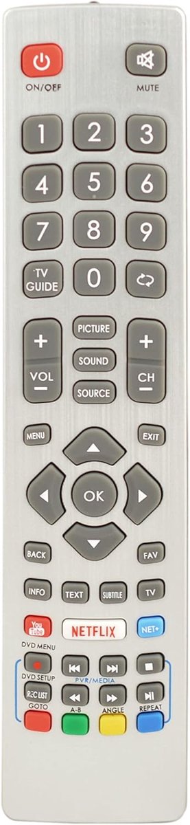 Replacement Remote Control for Sharp TV LC-55UI7252E LC-55UI7352E LC-55UI7352K LC-55UI7552E - ShopVlot