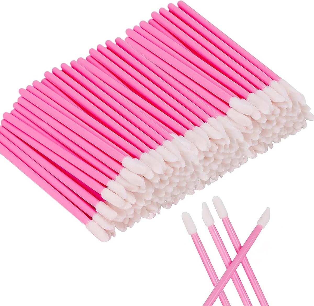 ILLUVA 200PCS Available Lip Brush Wands,Lipstick Applicator Lip Gloss Concealer Brushes - ShopVlot