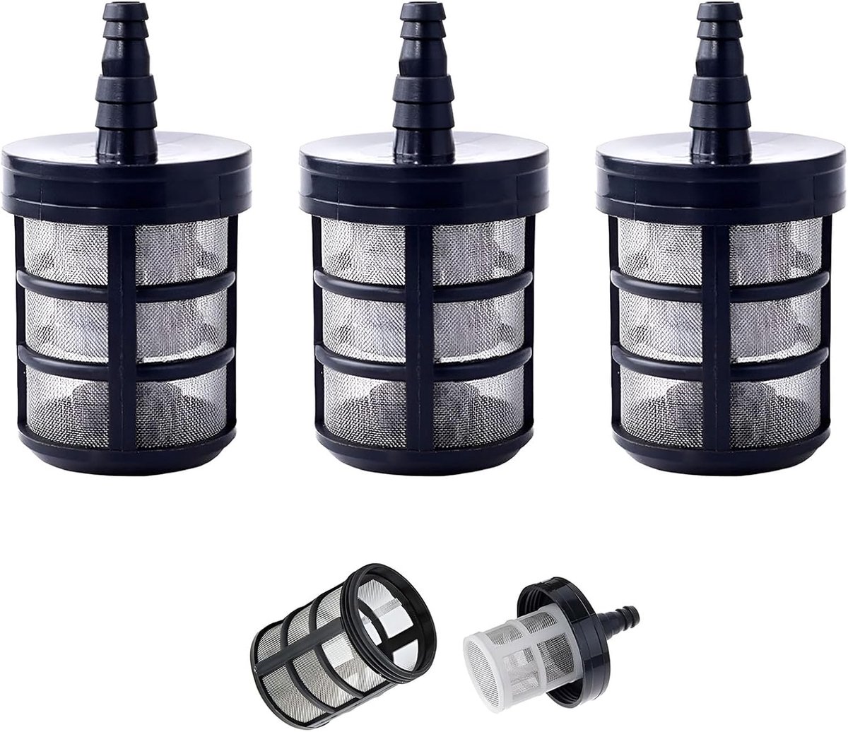 Intake Hose Filter Water Pump Strainer 3pcs Water Pump Suction Filter Water Filter Insert Garden Pump Stainless Steel - ShopVlot