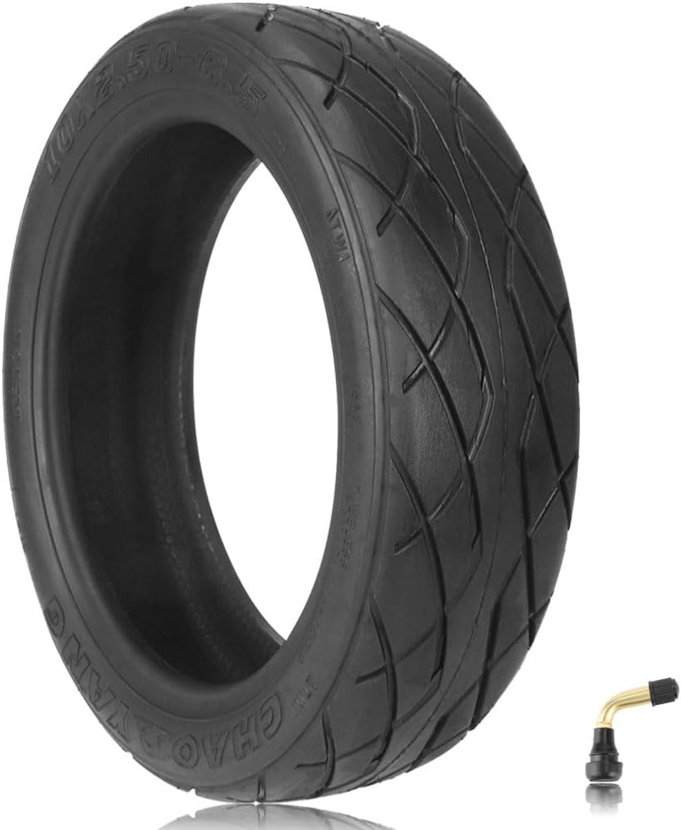 10 x 2.50-6.5 Tubless Tyres for ODYS Neo E100 Electric Scooter, 10 Inch Replacement Tyres, Tubeless Tyres, Durable - ShopVlot