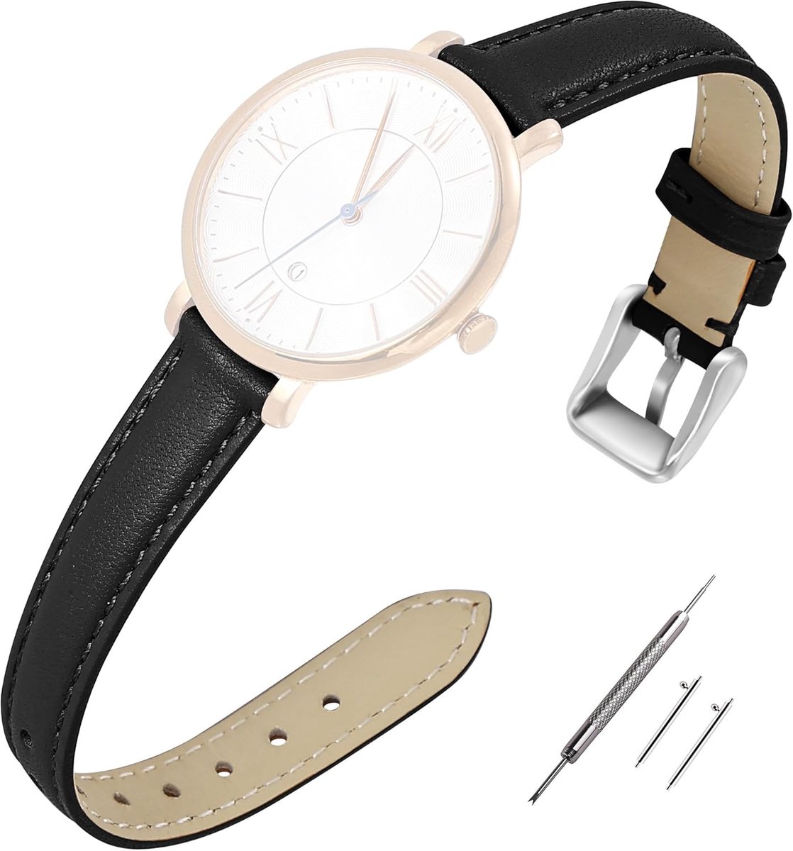 EACHE Top Grain Leather Watch Bands for Women Leather Watch Straps For Women Sweatproof 12mm 14mm 16mm 18mm 20mm - ShopVlot