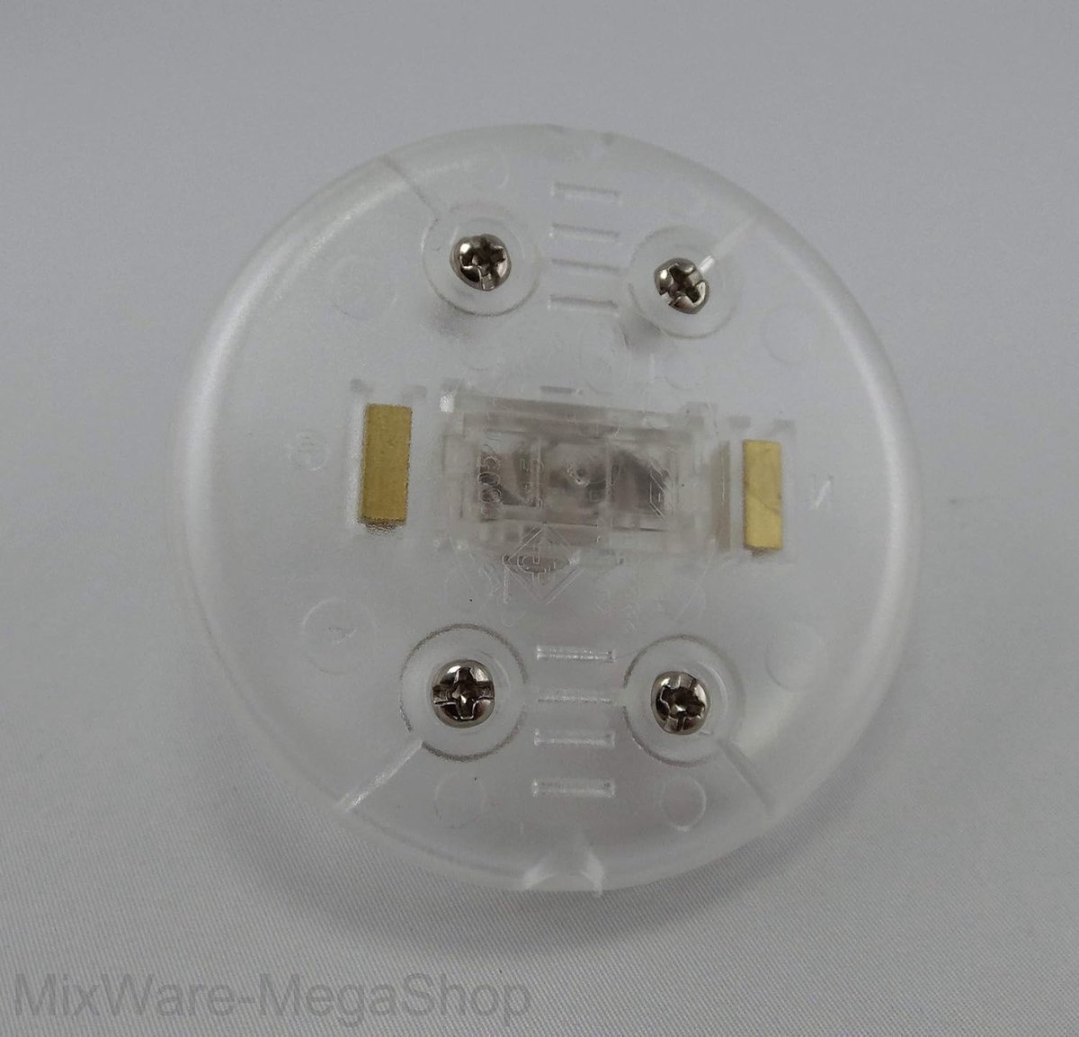 Lamp switch with screw contacts, foot switch, intermediate switch, 1-pole, 2 A, transparent, round can be connected to - ShopVlot