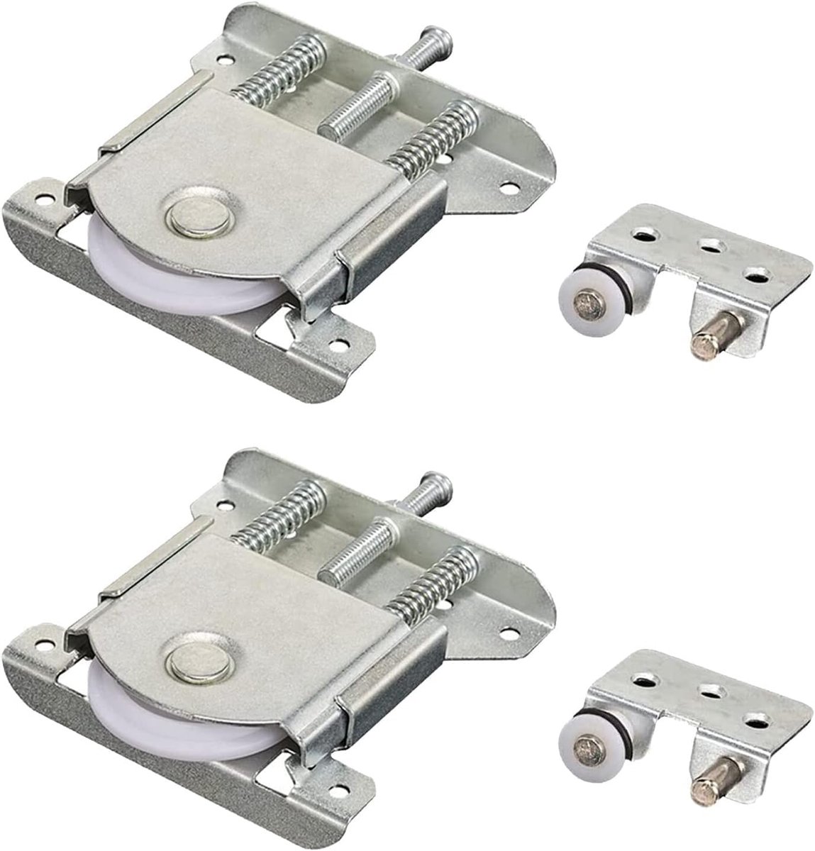 Huianpen 2 Pairs of Casters for Sliding Doors, Cupboard, Sliding Wheels, Cupboard, Cabinet Roll, Furniture Sliding - ShopVlot