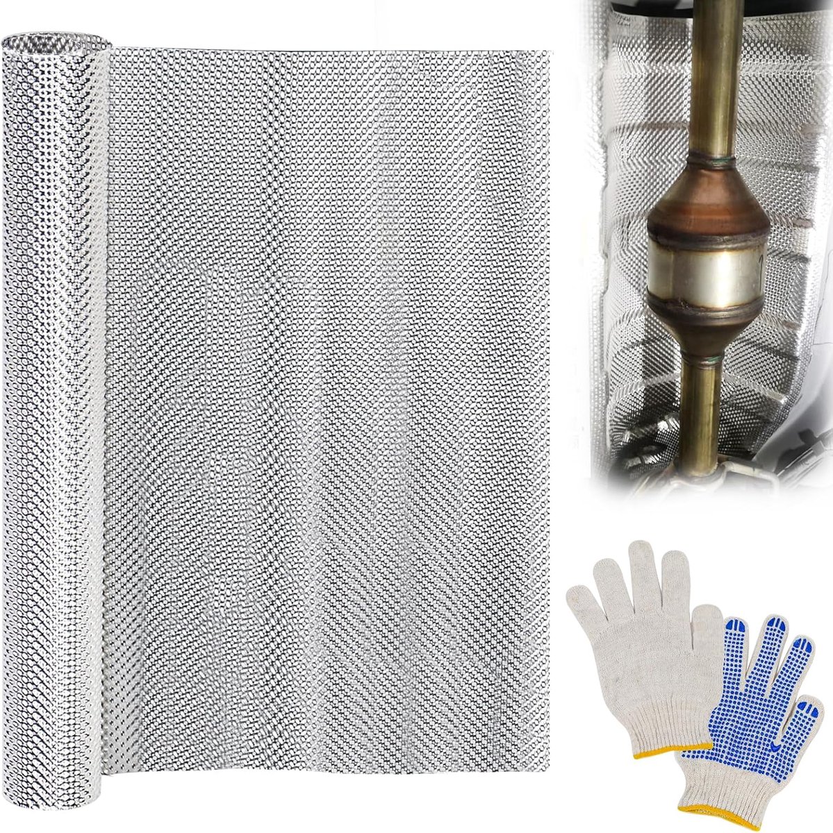 heat protection plate, heat protection heat plate aluminum motorsport insulation, heat protection plate exhaust, motor - ShopVlot