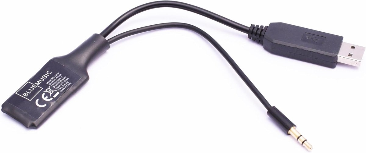 BlueMusic Bluetooth-audio-adapter compatibel met Hyundai Kia met USB/Aux-interface - ShopVlot