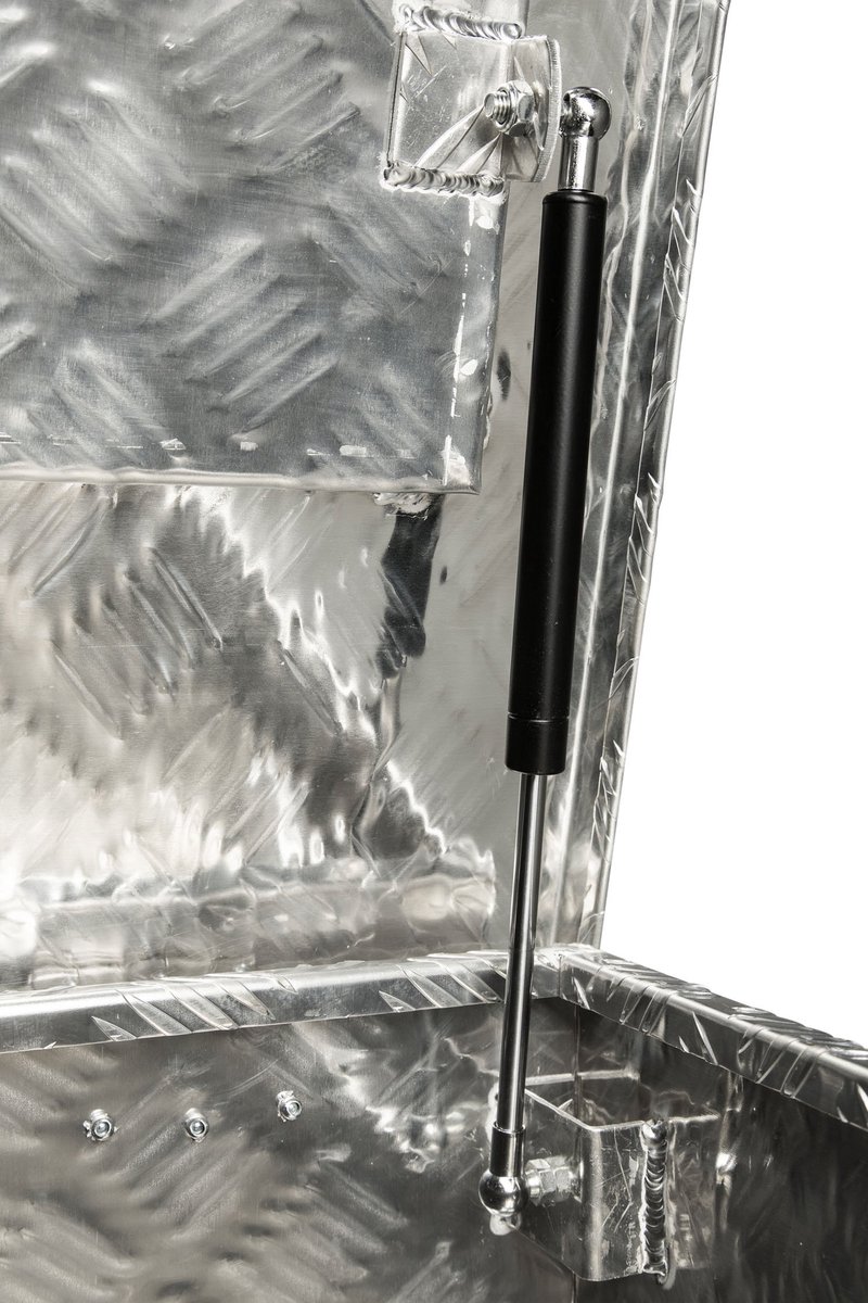 Worktekk Aluminium Gereedschapskist Metalen Doos Ca. 180 L Vrachtwagenkist Met Gasdrukdempers En Slot Incl. - ShopVlot