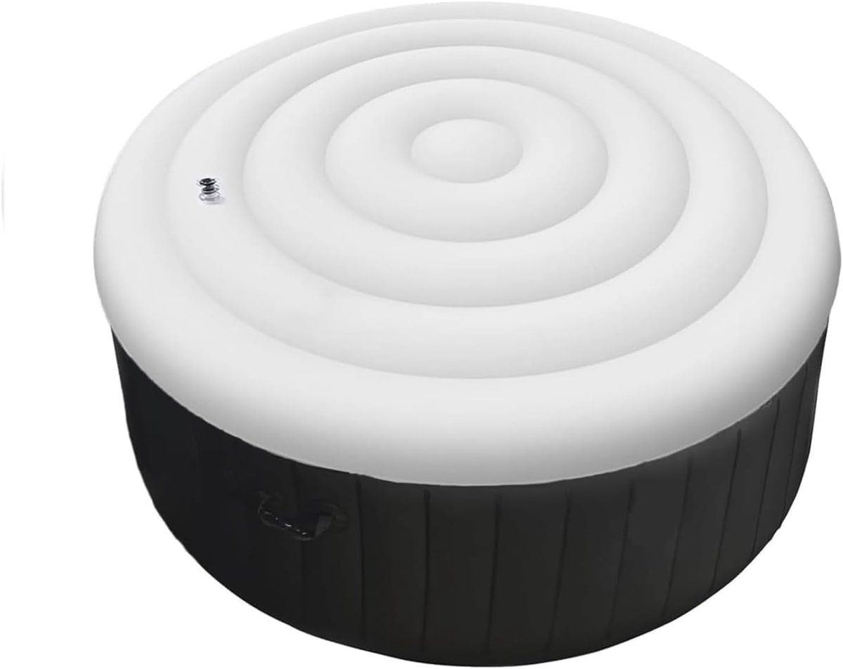165 cm Inflatable Whirlpool Cover, Universal Round Inflatable Pool Cover, Insulated Spa Covers, Weatherproof and - ShopVlot