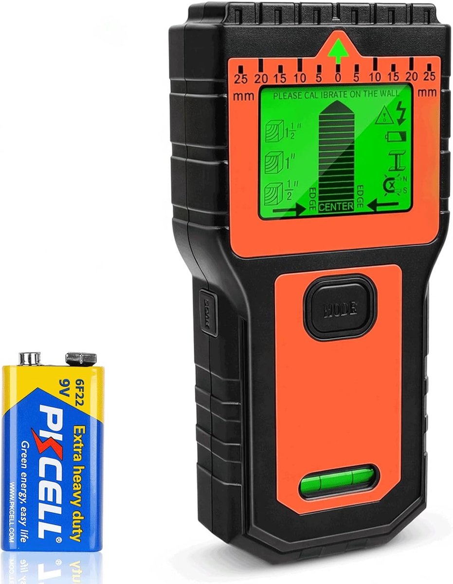 Kabelzoeker - Multifunctionele Stud Finder met LCD-display en audio-alarm, kabel- en metaalzoeker voor hout - ShopVlot