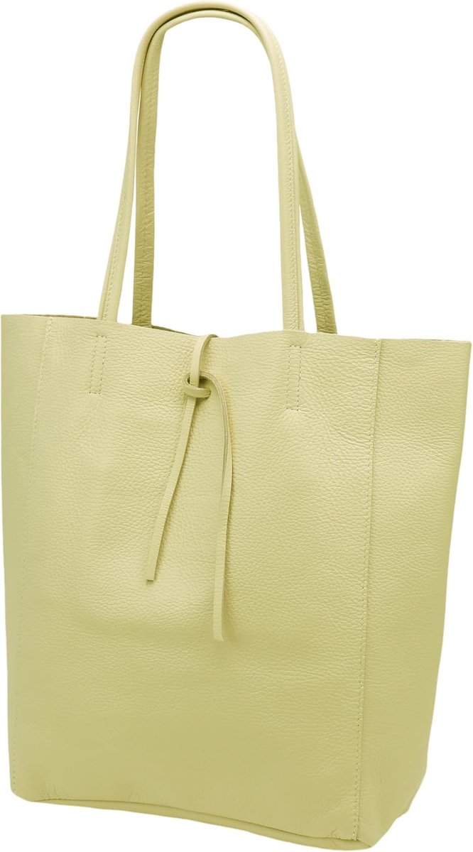 SH Leder ® Ladies Genuine Cowhide Leather Shopper with Inner Pocket in Many Colours Shoulder Bag Handle Bag 37x29 cm - ShopVlot