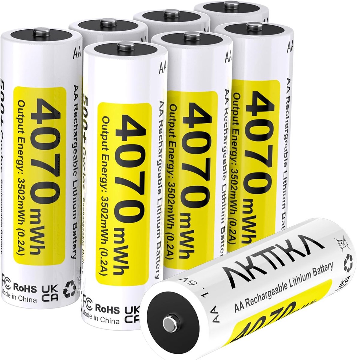 8 AA-batterijen 4070 mWh V1 - ShopVlot