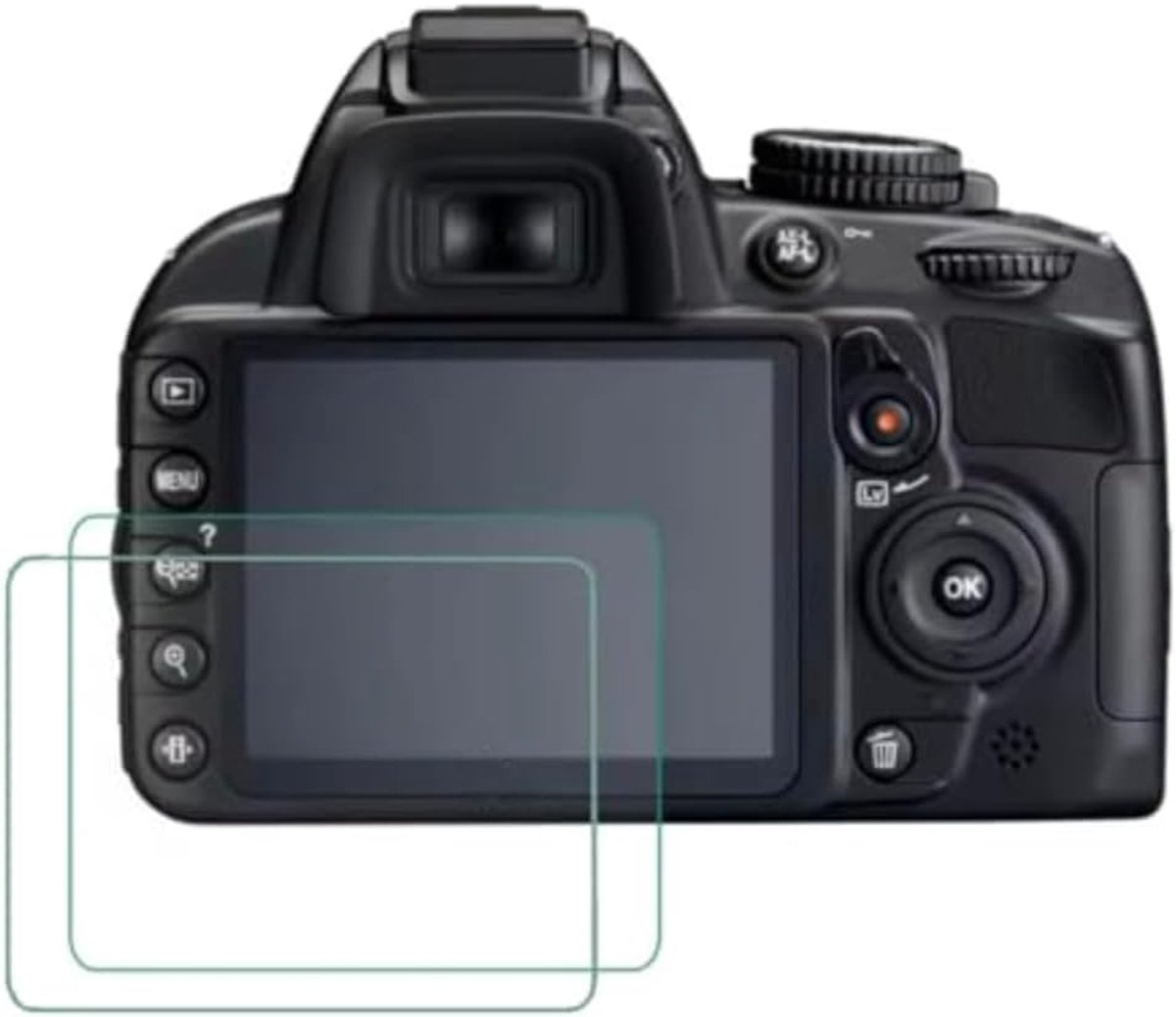 Screen Protector 9H HD Tempered Glass 0.3mm - 2 Pack - Geschikt voor Nikon D3500 D3400 D3100 D3200 D3300 - ShopVlot