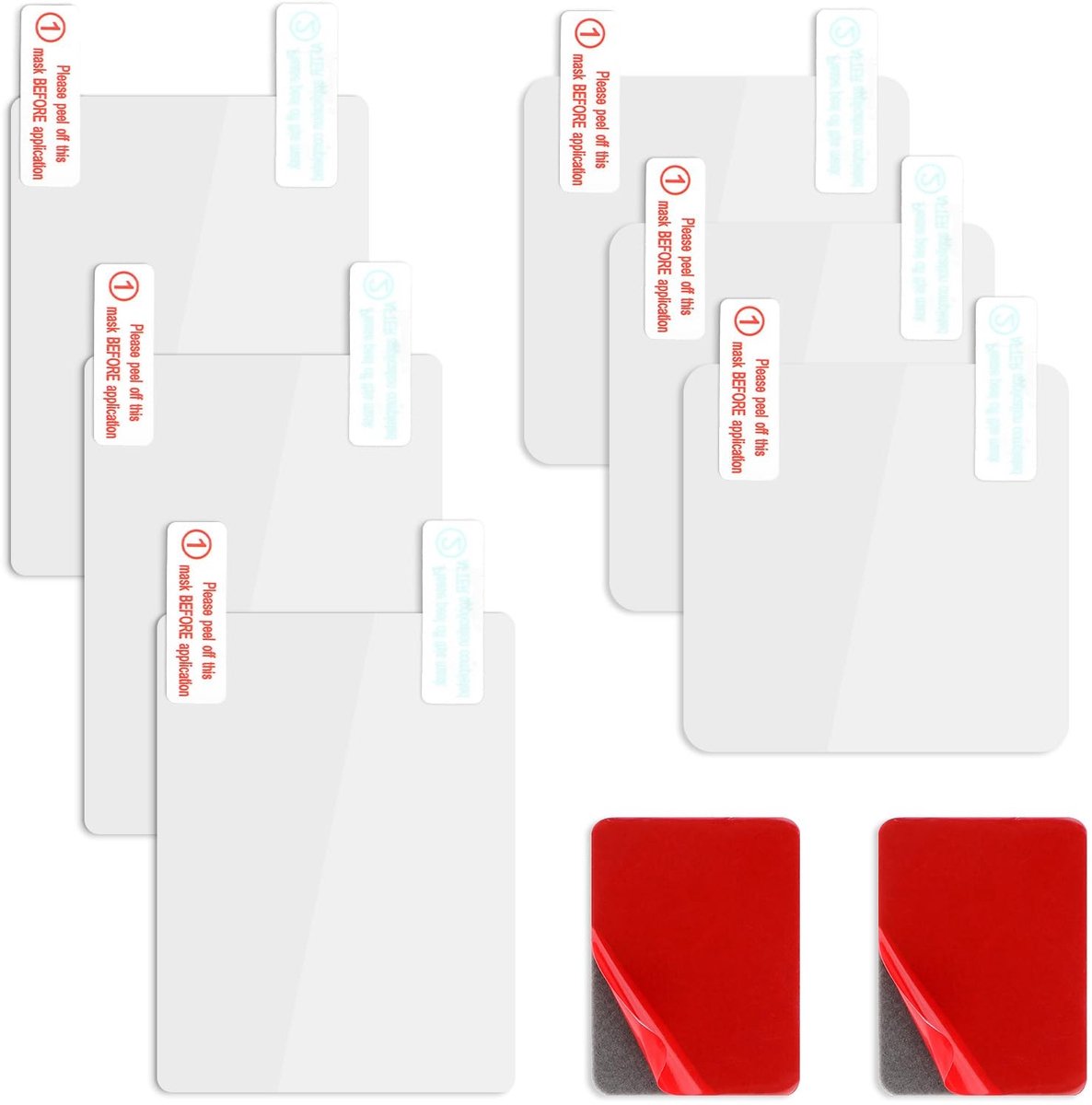Solidchoice - Set van 8 Electrostatische Folies voor Dashcam