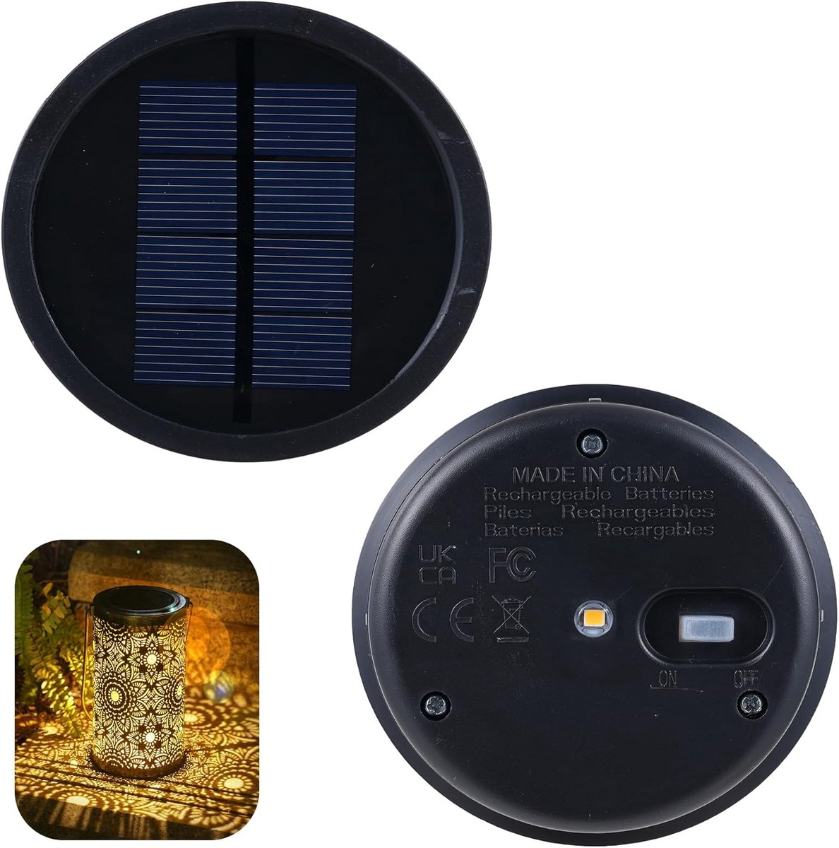 Zonnepaneel voor Bonsery Solar Lights - 15 lumen - Efficiënt energiegebruik - Ideaal voor tuindecoratie - ShopVlot