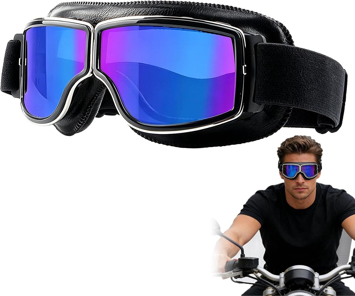 Motorcrossbril winddicht - anti-condens - stofdicht - perfect voor motorrijders - ShopVlot
