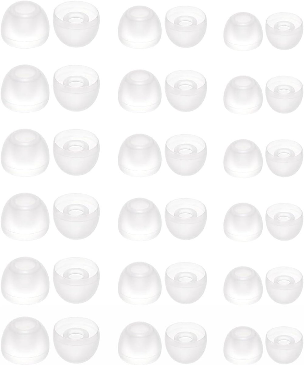 Oordopjes vervangingen 36 stuks - witte silicone - compatibel met de meeste in-ear hoofdtelefoons - ShopVlot