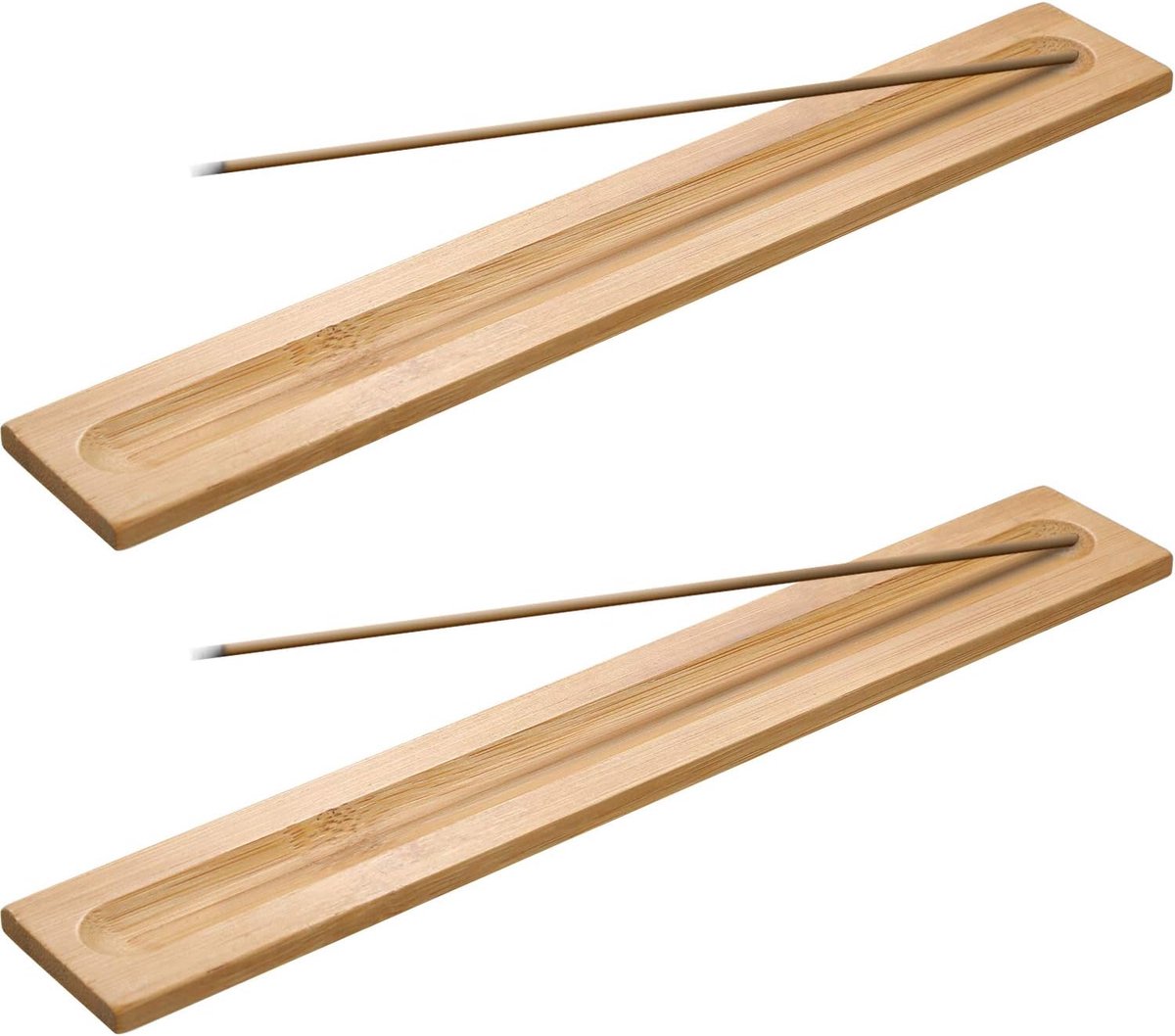 Wierookhouder 23 cm - Bamboe hout - Elegante uitstraling - Ideaal voor meditatie - ShopVlot