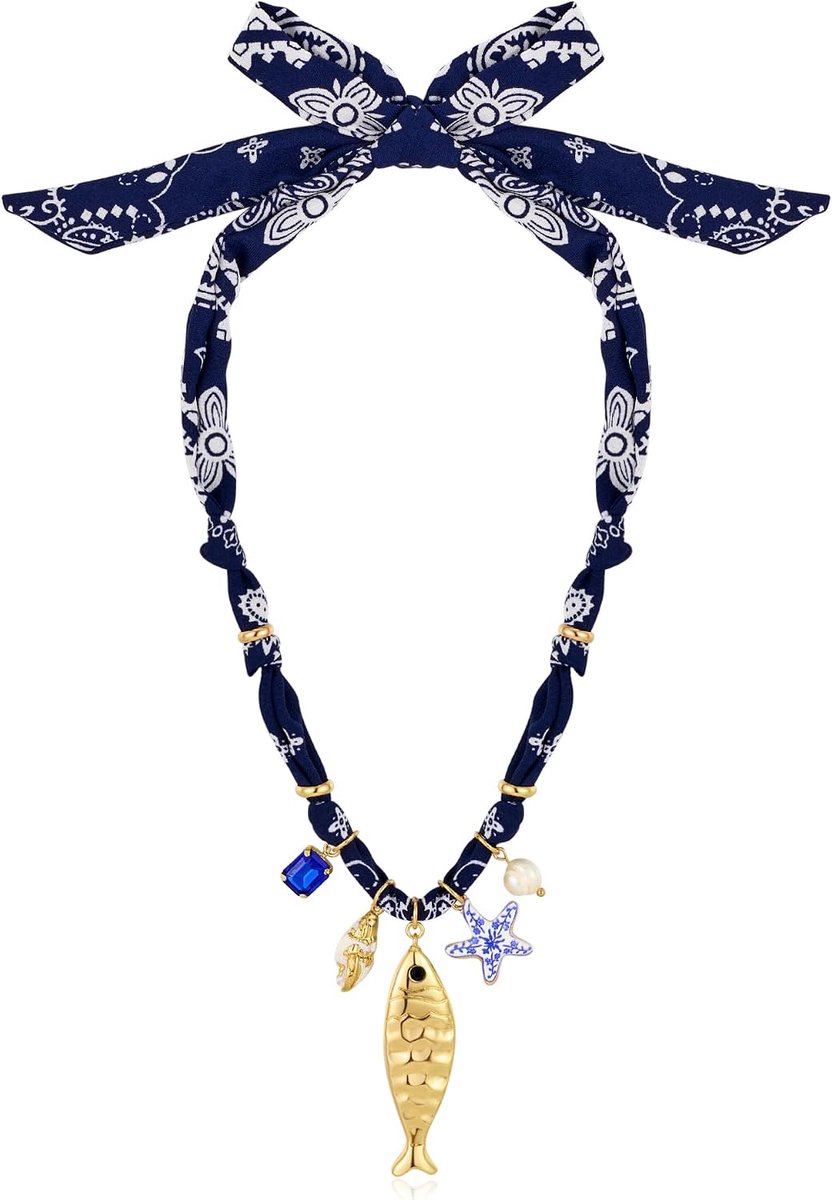 Zomerketting Vrouwen - Gouden Haringontwerp - Charmante Hangende Ketting - Ideaal Voor In De Zomer - ShopVlot