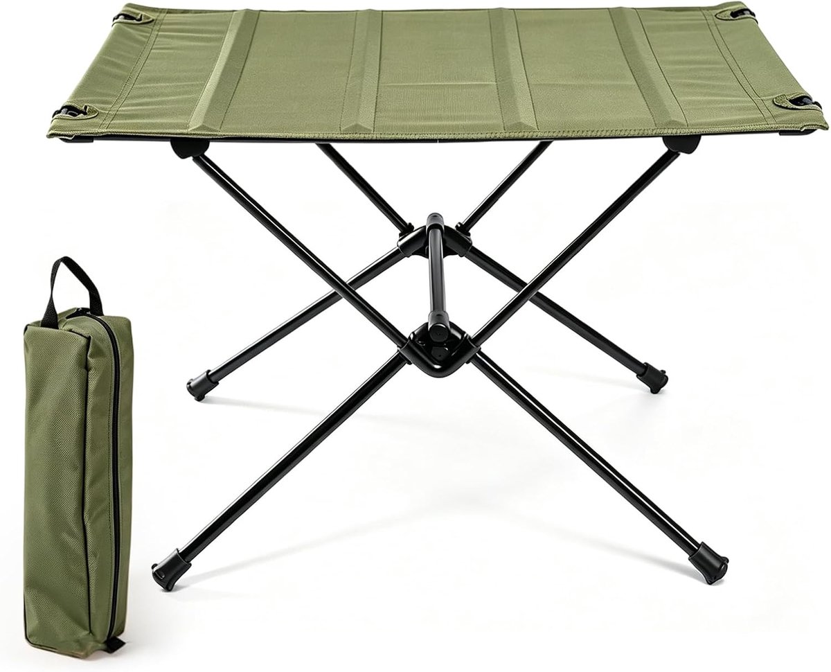 Campingtafel inklapbaar - klein met tas - draagvermogen tot 30 kg - ideaal voor picknicks - ShopVlot